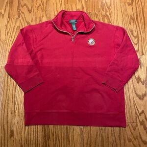 Lauren Ralph Lauren Men's Crimson Zip-Up Sweater